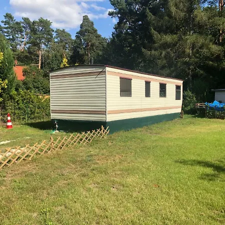 Ferienwohnung Mobilheim am Wald Bernau bei Berlin Exterior foto